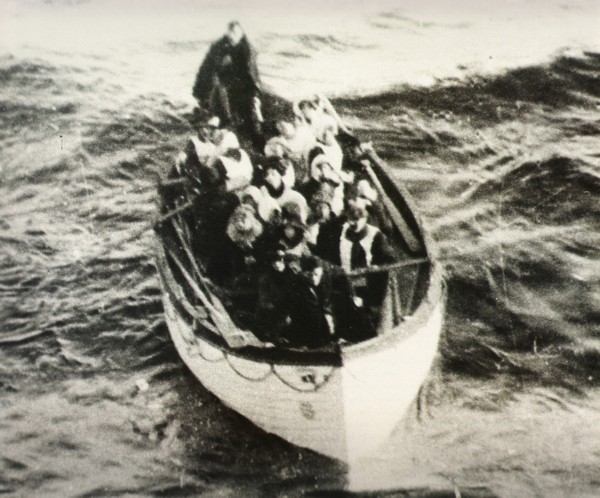 Life boat, Robert Hitchens in the Stern